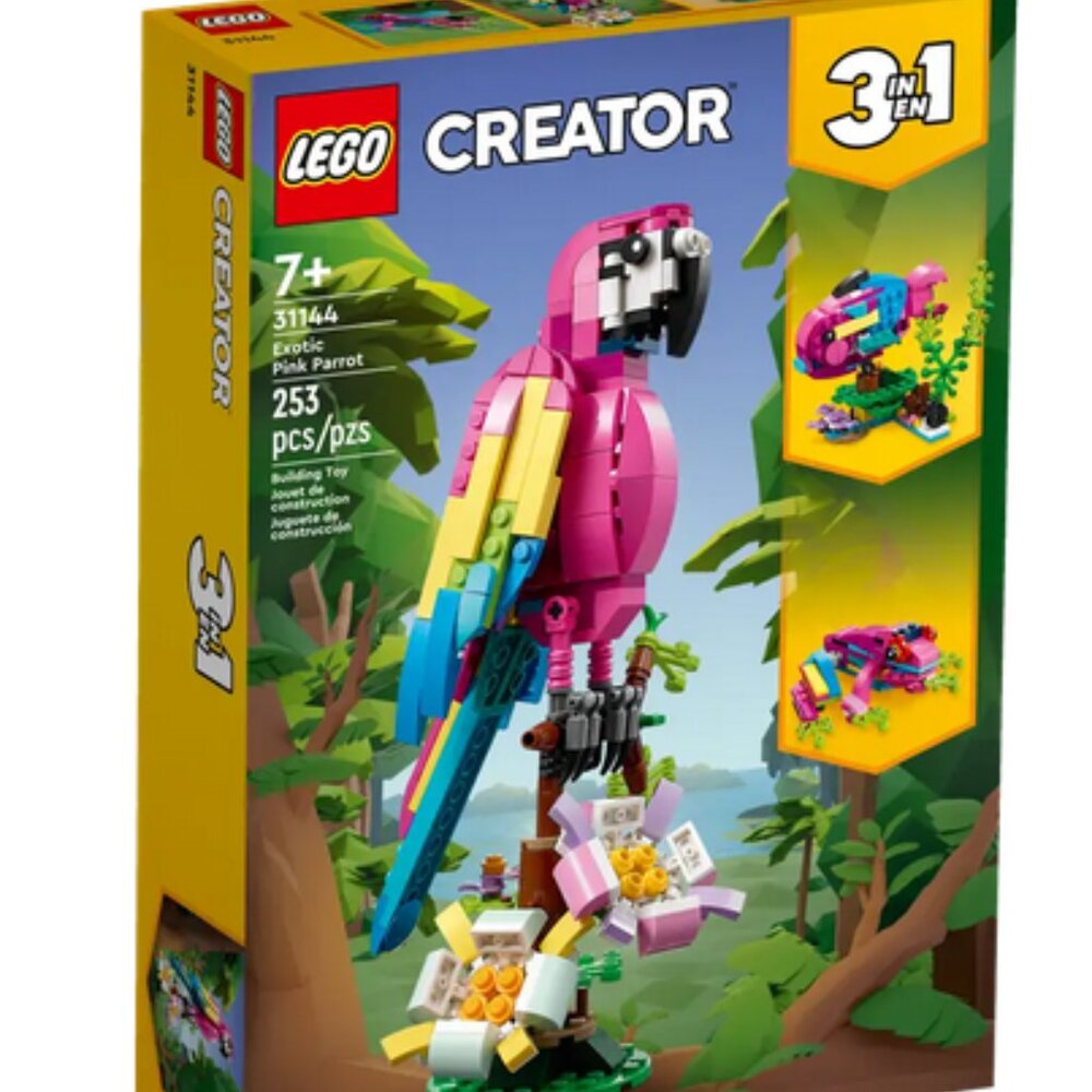 New & Sealed Lego 3 in 1 Exotic Pink Parrot 31144 Collectible & Retiring Set